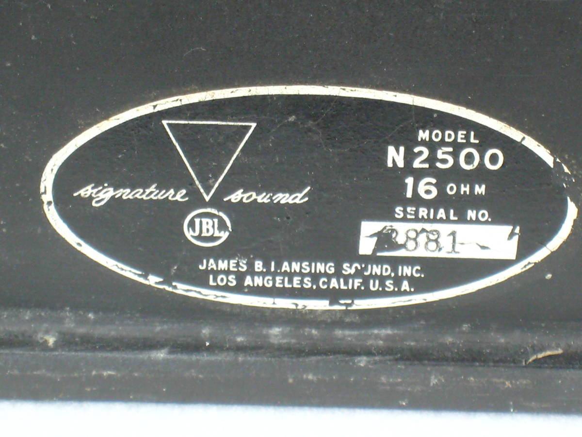 【JBL】 ジムラン N-2500 クロスオーバーネットワーク  ペア  D130/075に最適！ 初期物の画像3