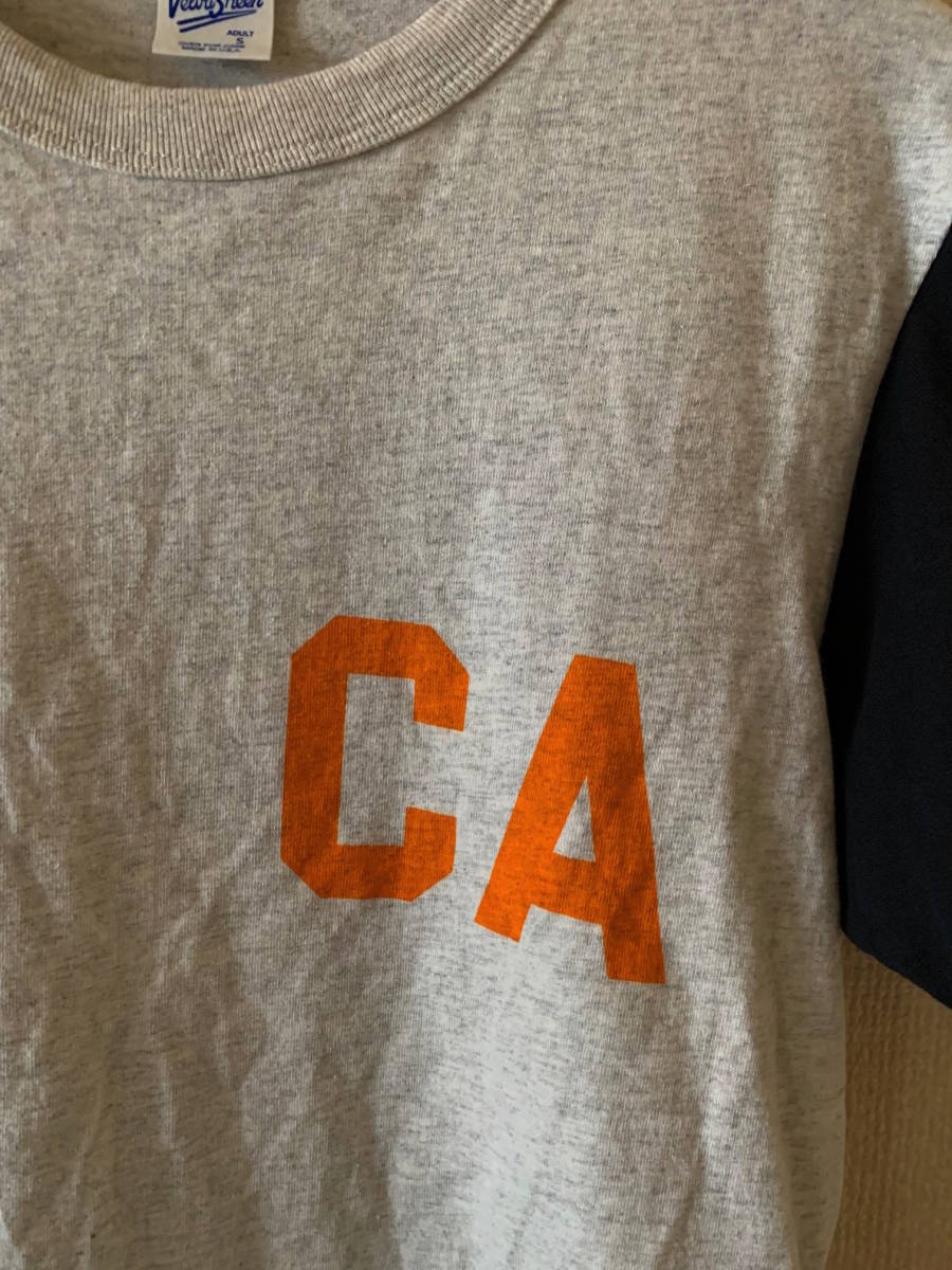 Velva Sheen ベルバシーン ベースボール　ハーフスリーブ　CA Tシャツ　S made in USA_画像2