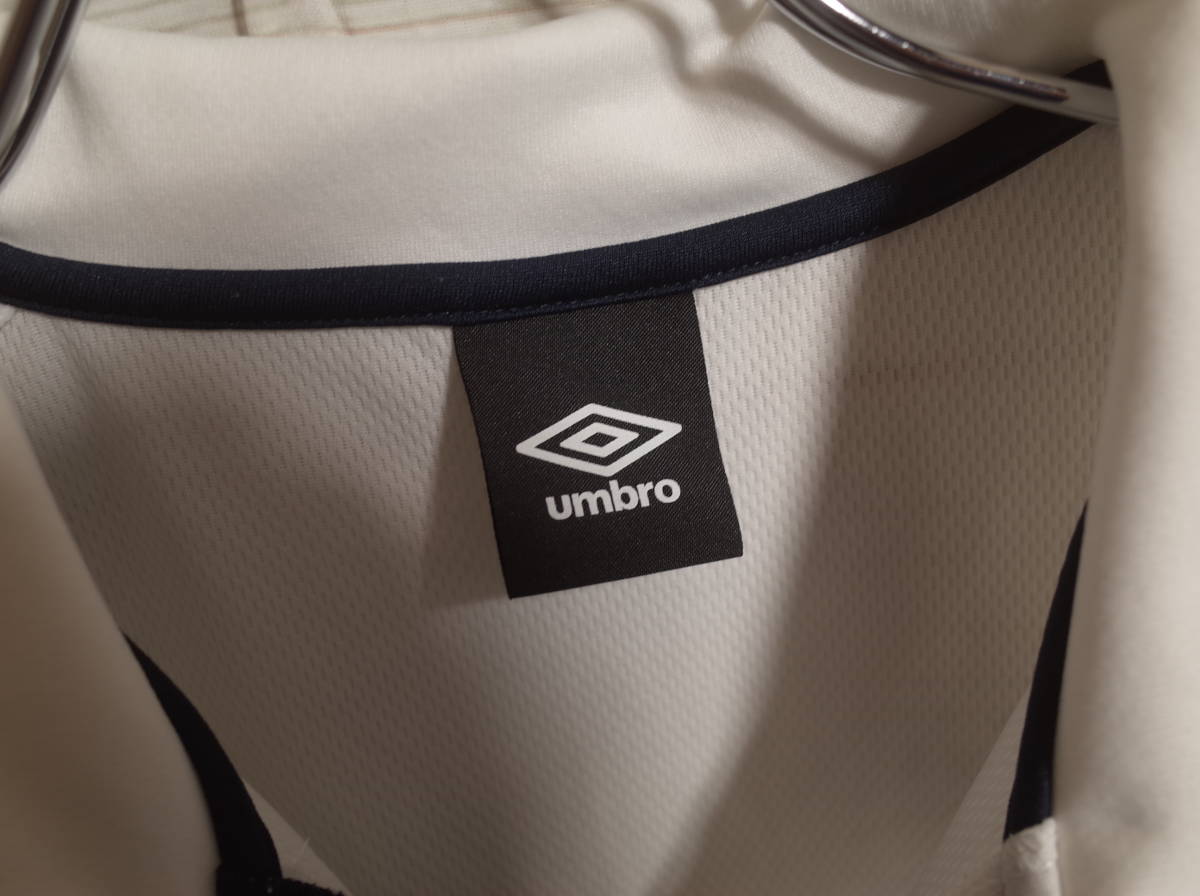 メンズ pg701 アンブロ UMBRO ロゴ プリント 半袖 ポロシャツ M 白の画像4