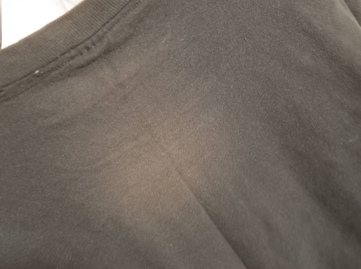 メンズ pg800 ヴィンテージ 90s USA製 FRUIT OF THE LOOM フルーツオブザルーム マンハッタン 半袖 Tシャツ L 黒の画像6