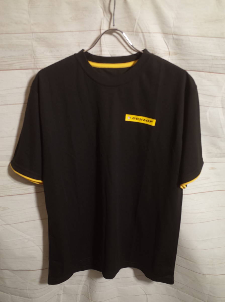 メンズ pg726 ダンロップ DUNLOP ワンポイント ロゴ 半袖 Tシャツ FREE ブラックの画像1