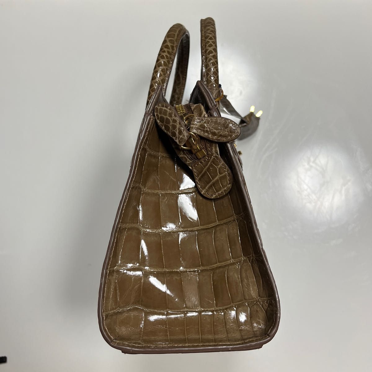 未使用品 クロコダイル ヘンローン シャイニング 2way ハンドバッグ 最安 未使用品 クロコダイル ヘンローン シャイニング 2way ハンドバッグ 最安