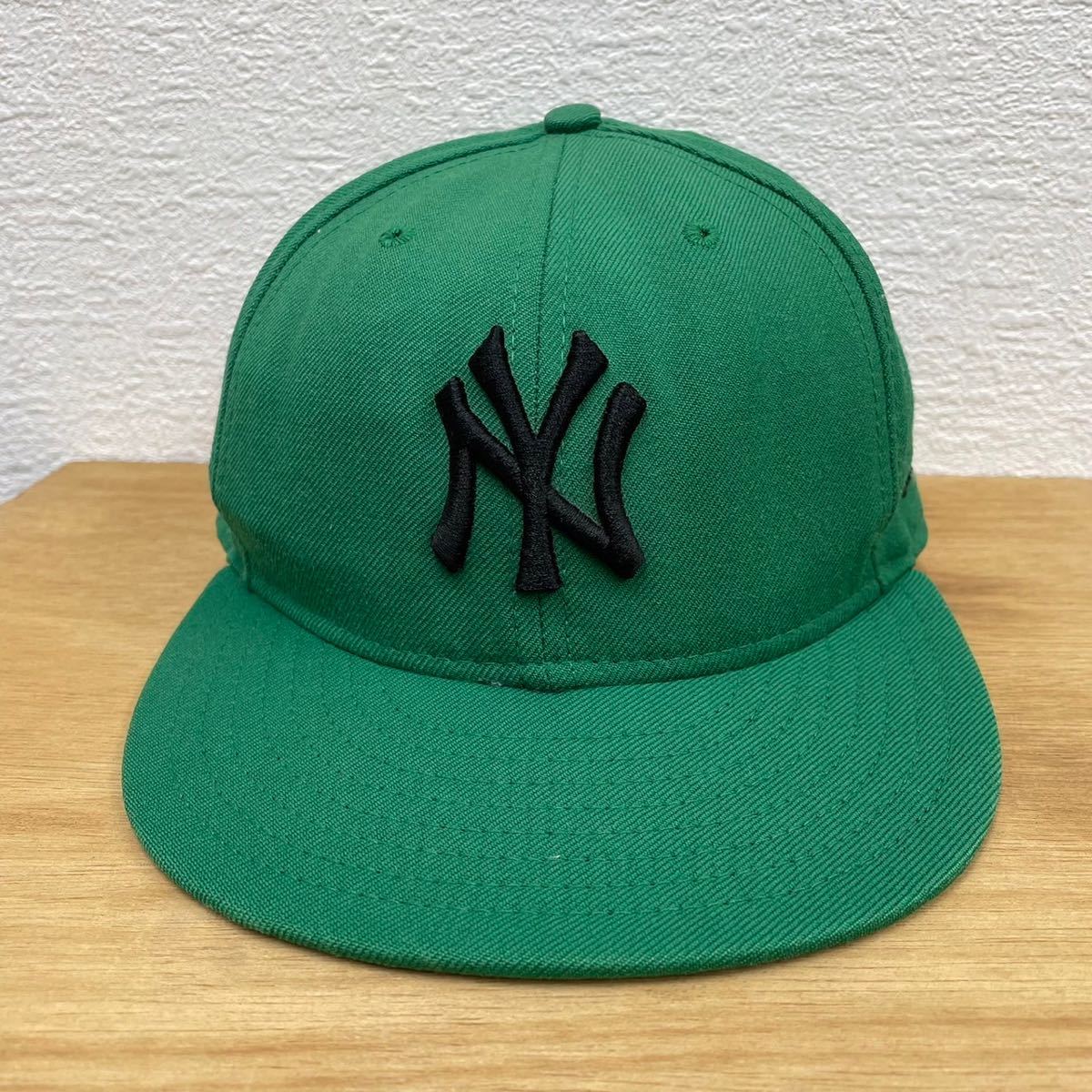 NEW ERA ニューエラ Newyork Yankees ニューヨークヤンキース 緑 グリーン キャップ 帽子 7 5/8 61cm_画像2