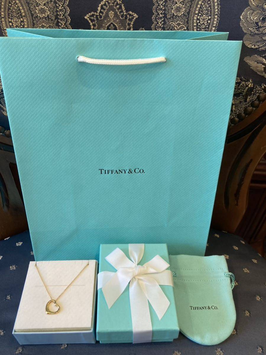 新品 正規品 ティファニー k18 tiffanyco. ネックレス 750 ゴールド 2P