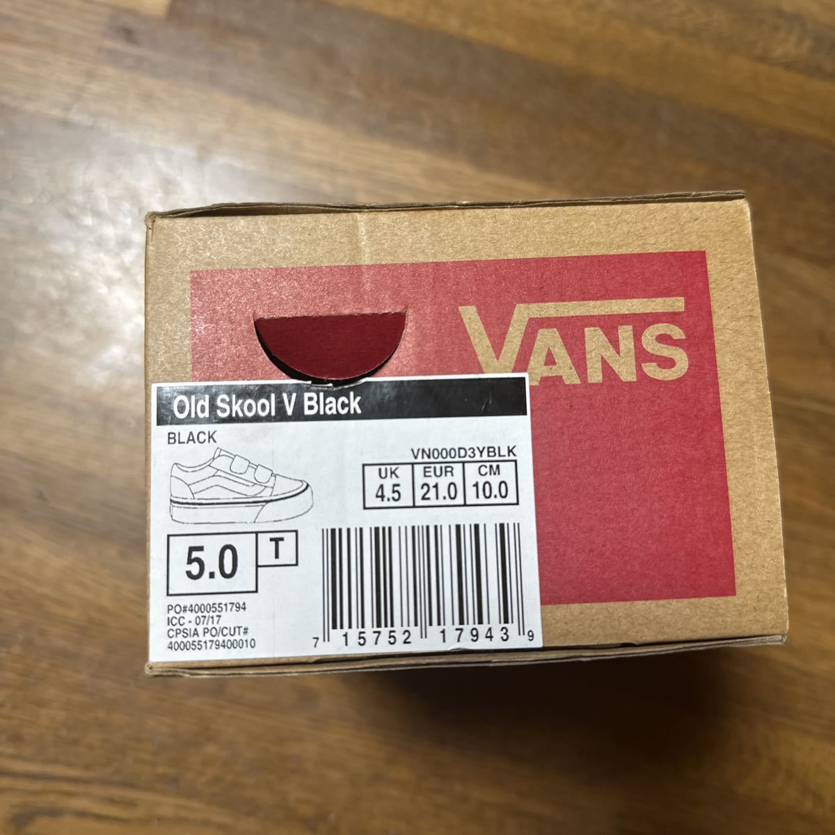 VANS OLD SKOOL V 10cm kids バンズ オールドスクール キッズ US企画_画像5