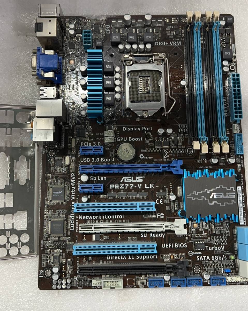 M4243 中古良品マザーボード ASUS-PBZ77-V 動作確認済 マザーボード P8Z77-V 動作確認済