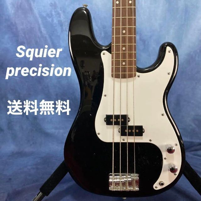 【4035】 Squier precision bass black 送料無料