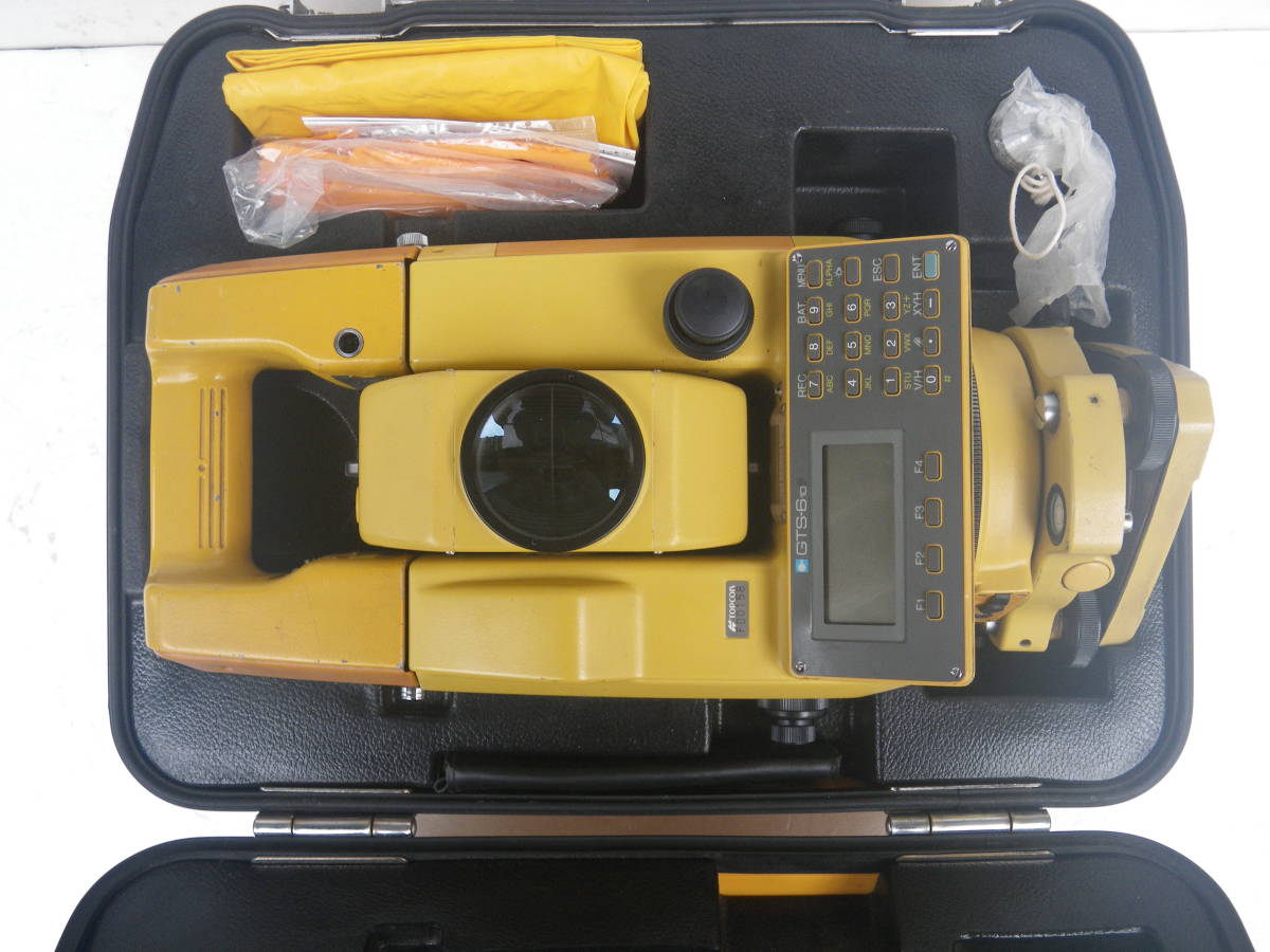 TOPCON GTS-610 測角(水平.垂直)及び測距(水平.斜.垂直)確認済 多少スレ.傷.汚れ等有普通中古品 ピント.レンズも問題無 訳あり 未校正品