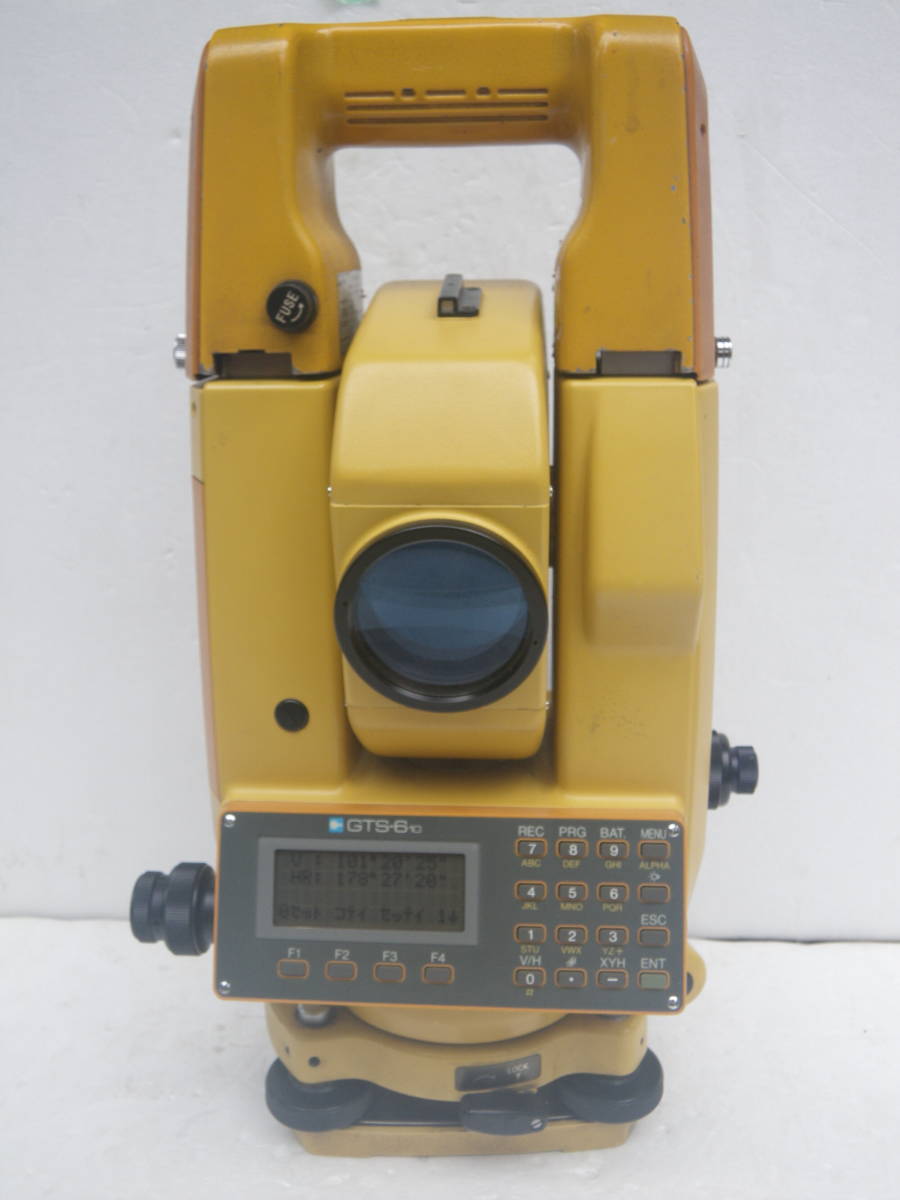 TOPCON GTS-610 測角(水平.垂直)及び測距(水平.斜.垂直)確認済 多少スレ.傷.汚れ等有普通中古品 ピント.レンズも問題無 訳あり 未校正品