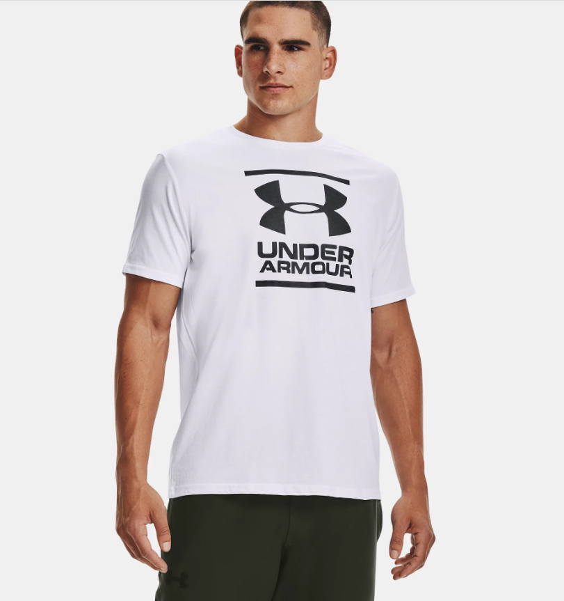 新品 2XL アンダーアーマー メンズ 半袖 ロゴ Tシャツ ホワイト US-XL Under Armour UA GL ファンデーション ビッグロゴ  大きいサイズ｜PayPayフリマ