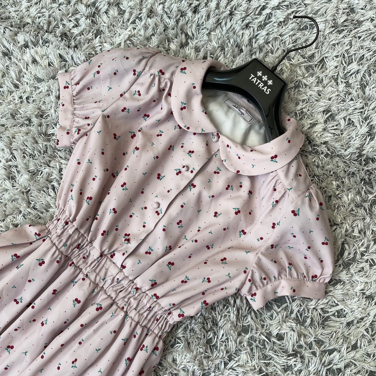 美品】Ank Rouge アンクルージュ さくらんぼ柄 チェリー柄A 美品】Ank Rouge アンクルージュ さくらんぼ柄 チェリー柄A