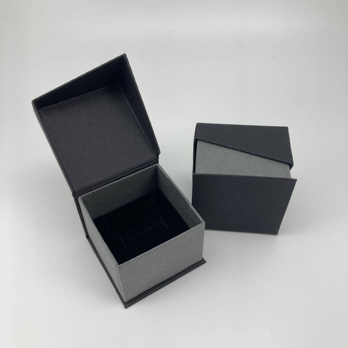 [ unused ] gift box paper black 12 piece set 50×50×40mm ring * earrings * pendant for 