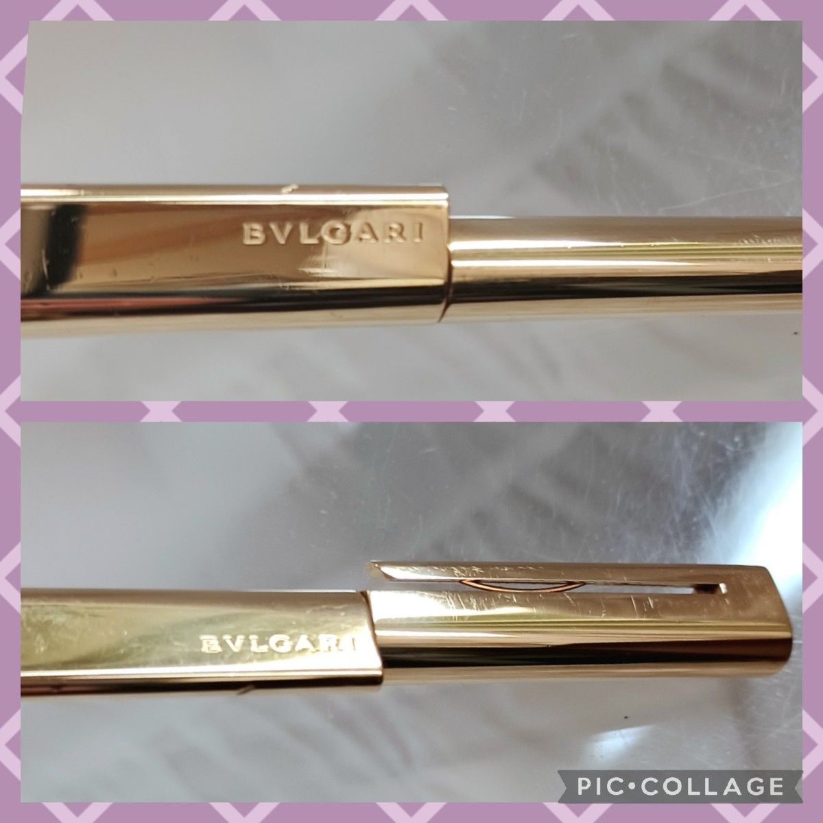 ブルガリ BVLGARI ゴールドボールペン 箱付き 筆記具
