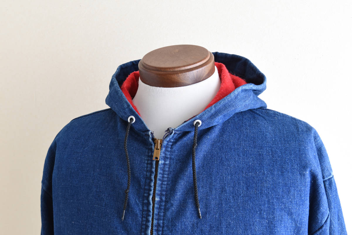 70s Carhartt デニムパーカー MADE IN USA 表記M / ビンテージ カーハート アクティブパーカー 古着 70s Carhartt デニムパーカー MADE IN USA 表記M / ビンテージ カーハート アクティブパーカー 古着