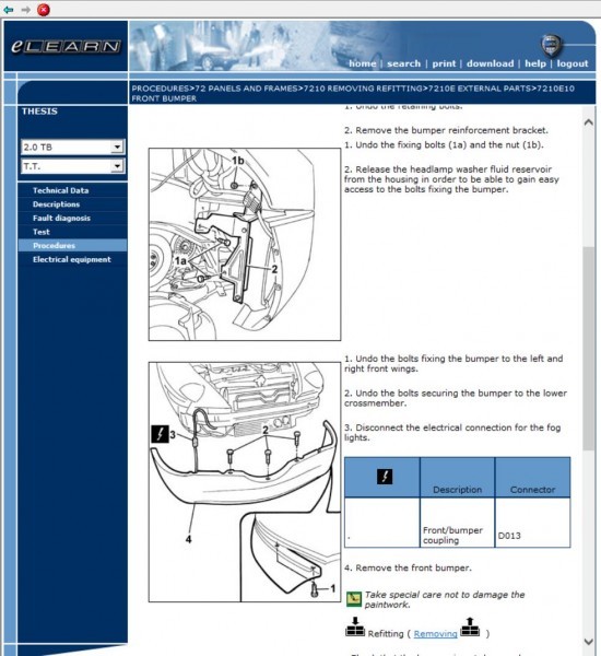 Lancia Thesis Lancia te-jisELearn electron service book service book repair book repair manual body repair wiring diagram Lancia 