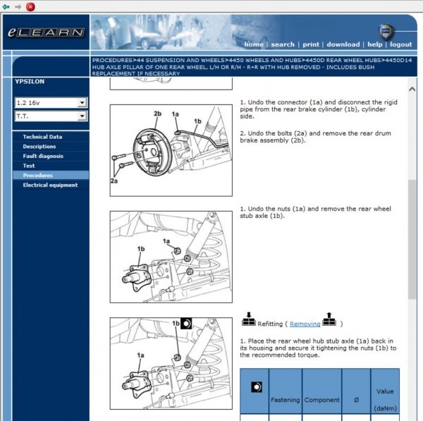 Lancia Ypsilon Lancia Epsilon 2nd ELearn electron service book service book repair book repair manual body repair wiring diagram Lancia 