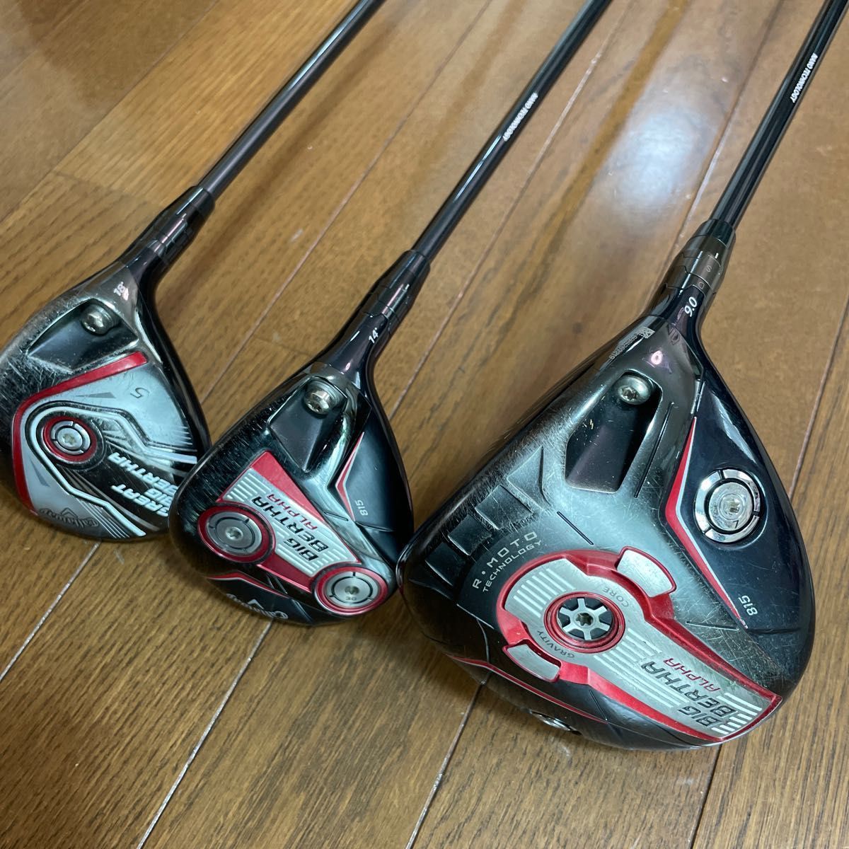 キャロウェイ　ビッグバーサ　ドライバー、3W、5W 3本セット　BIG BERTHA ドライバー、フェアウェイウッド