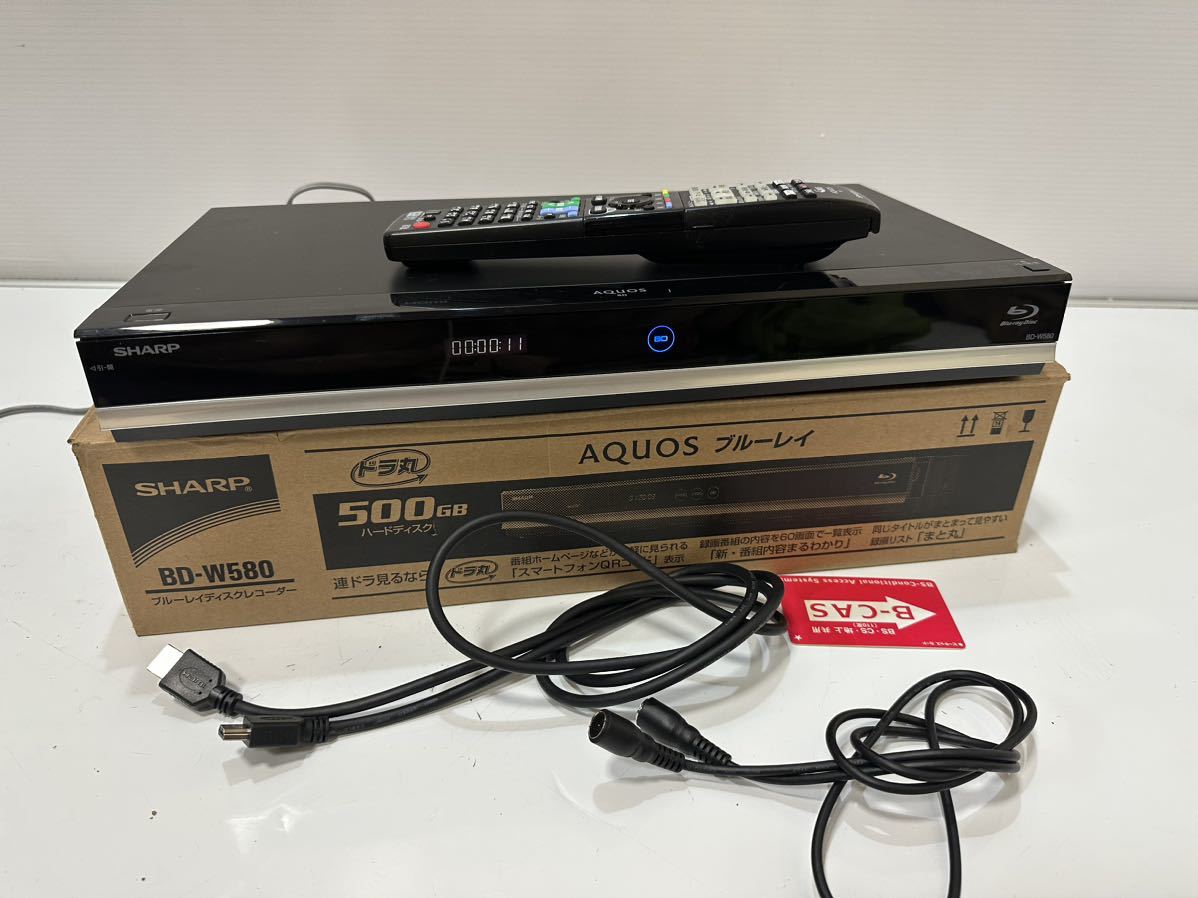 SHARP BD AQUOS ブルーレイディスクレコーダー BD-W580 2015 年製 動作確認済み ブルーレイレコーダー |  londonsurety.com