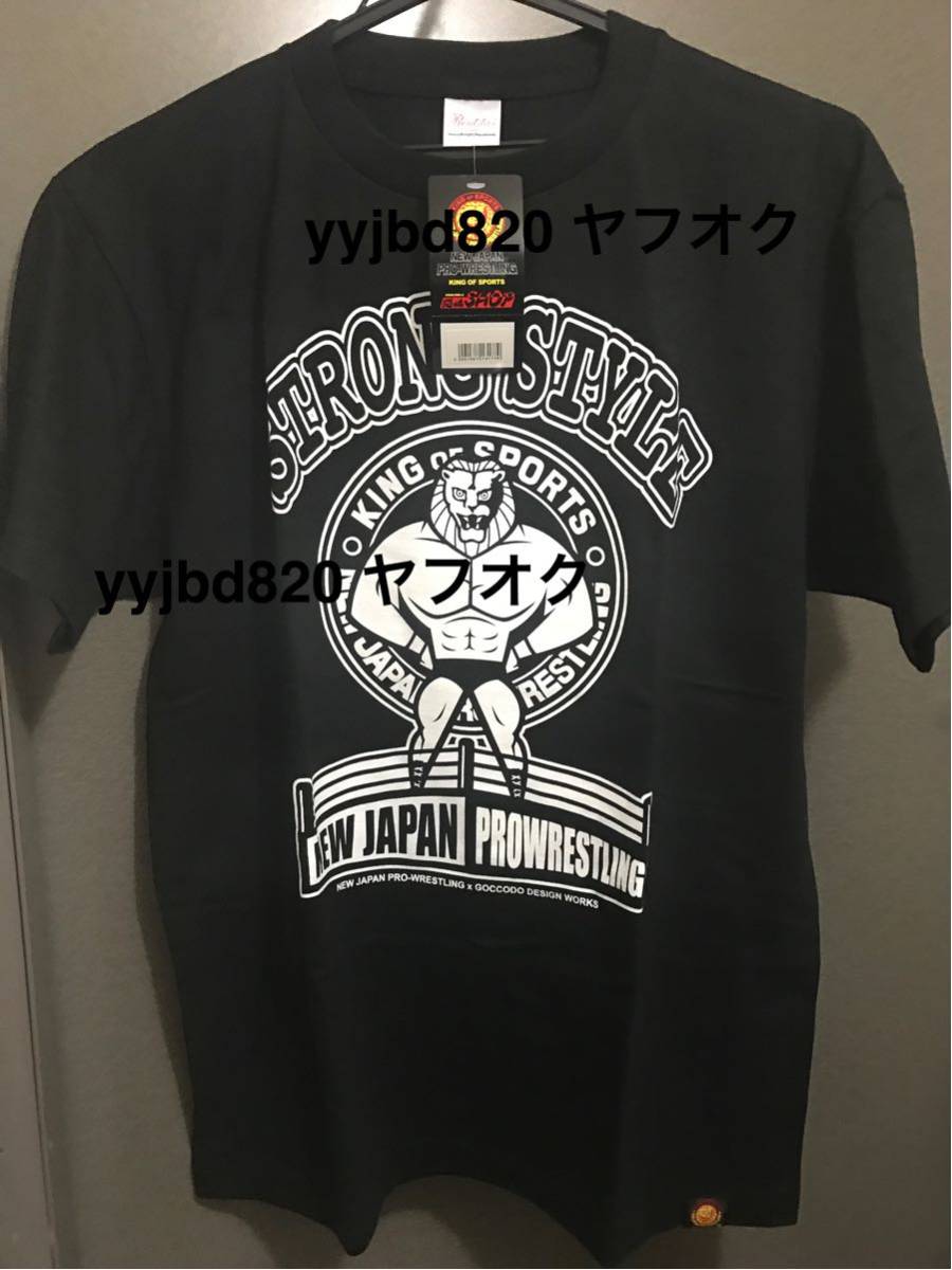 新日本プロレス Tシャツ（Mサイズ ブラック）レインメーカードル札付き｜PayPayフリマ