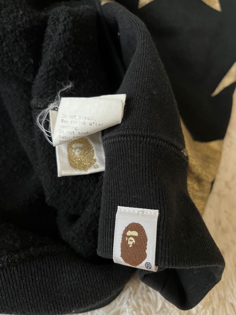 APE スターパーカー M 金 ゴールド