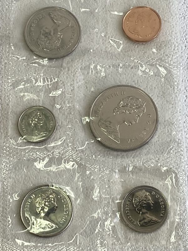 カナダ　1セント　コイン　9枚 ②