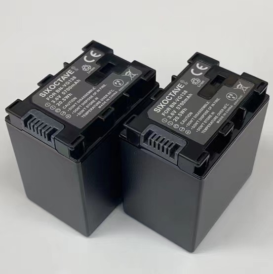 BN-VG138　JVCケンウッド　互換バッテリー　2個（カメラ本体での残量表示対応）GZ-HM177　GZ-HM350　GZ-HM390　GZ-HM438　GZ-HM33　GZ-HM50_画像1