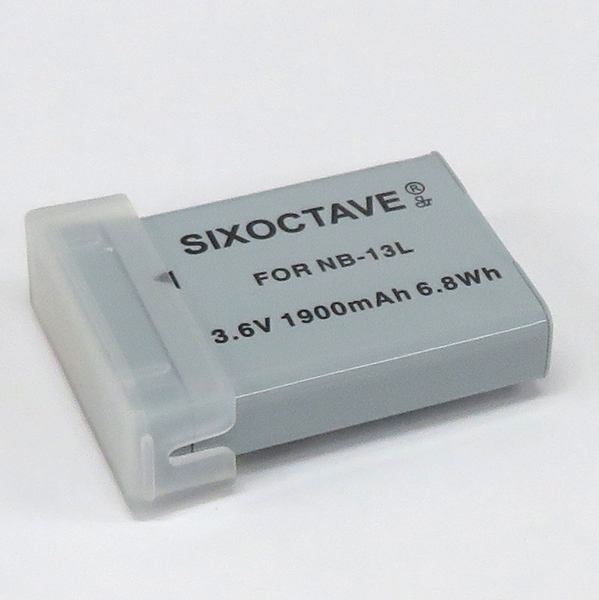 NB-13L　Canon　互換バッテリー 1個　純正充電器で充電可能　G7 X Mark III　G5 X Mark II　SX740 HS　G1 X Mark III　G9 X Mark II_端子保護キャップ付き