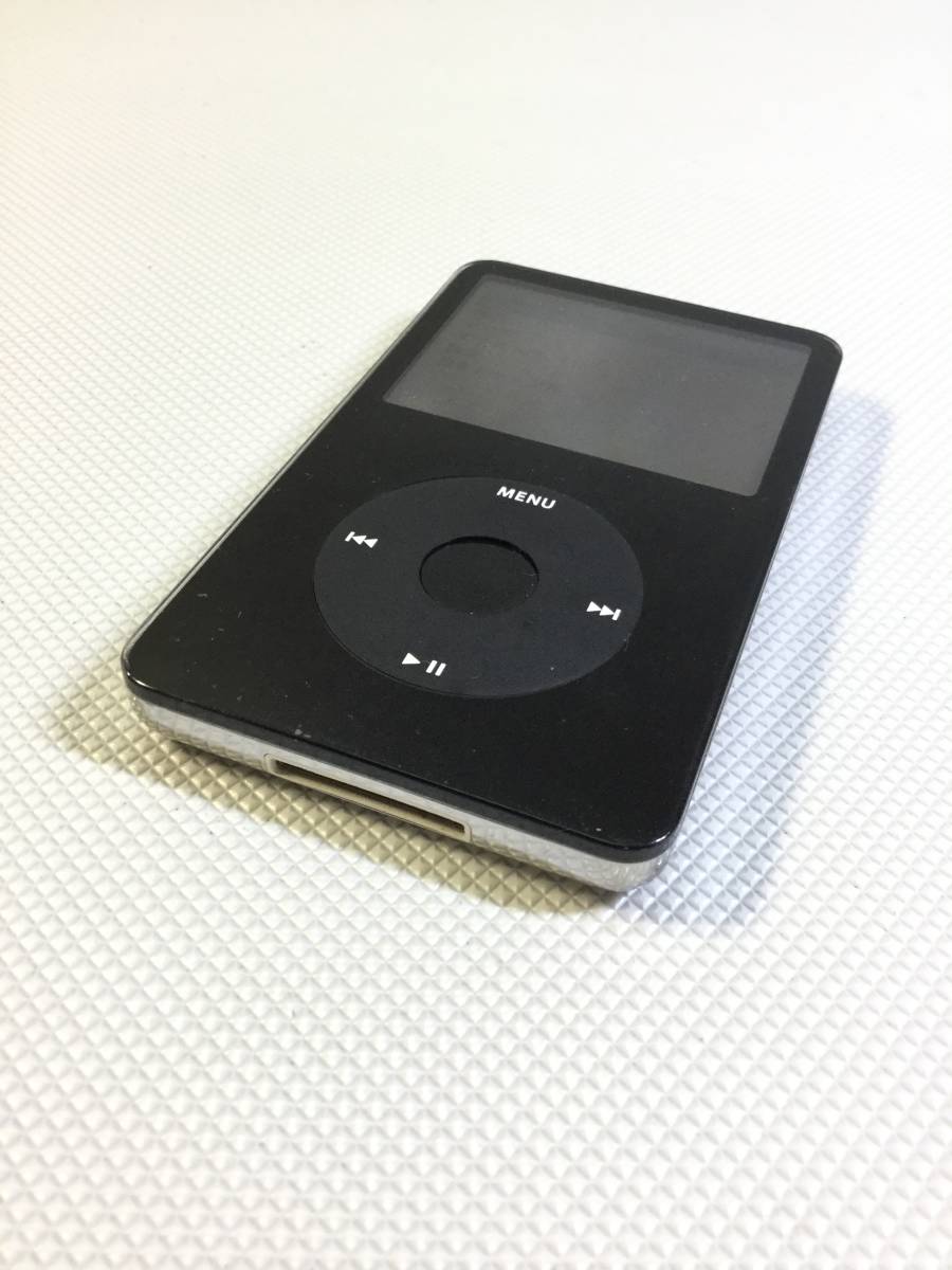 S1068●Apple ipod Classic アイポッド クラシック 第5世代 MA146J 30GB ブラック 音楽プレーヤー 【初期化済み】_画像3