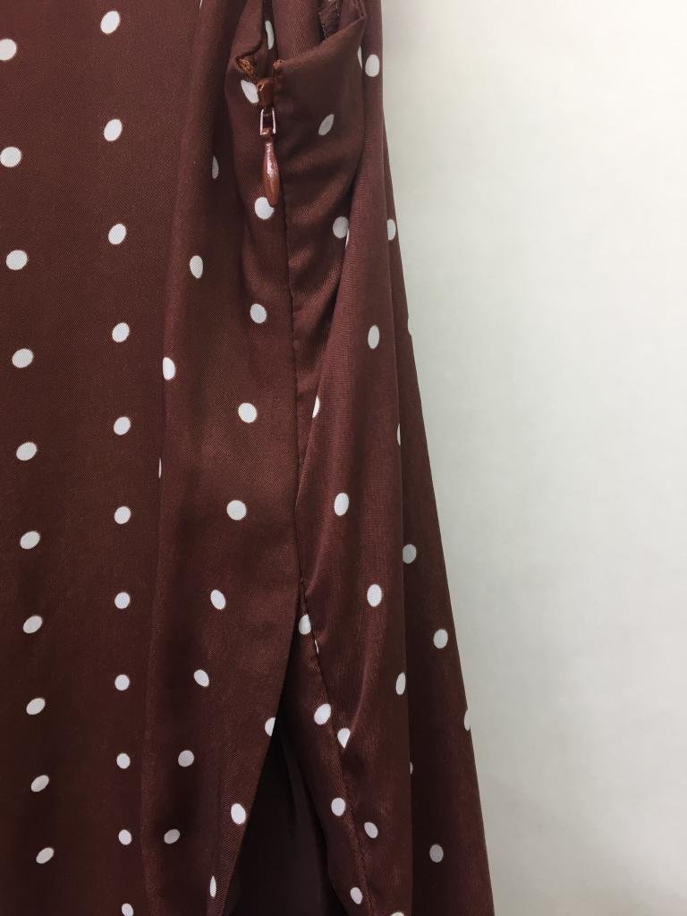 [ free shipping ] 2022 year made * beautiful goods!ROPE\' Rope One-piece Brown tea cupra dot pattern tia-do Cami dress made in Japan 38 M carrier /947418