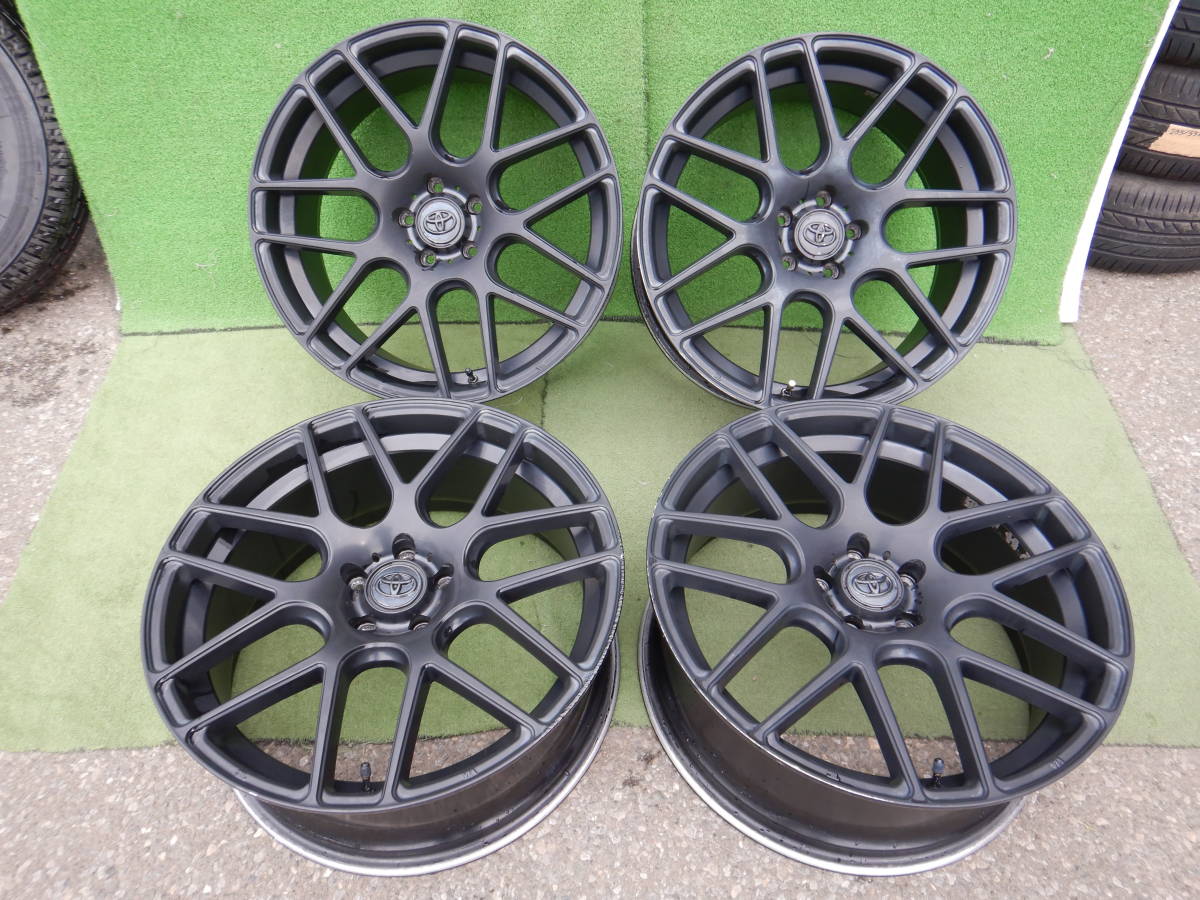 ★社外品 M JING★20×8.5JJ OFF：+35 PCD114.3-5H ハブ径：73mm 傷、汚れ、錆、塗装がれ等あり キャップ後付け 4本 の画像1