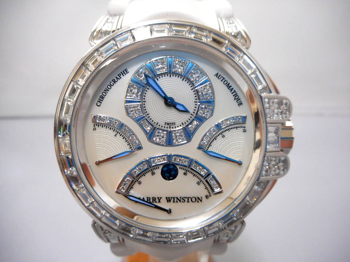 HARRY WINSTON Harry Winston Ocean toli retro хронограф VS Class bageto бриллиант полный after обработка. custom 