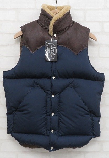 3J1746/未使用品 Rocky Mountain CHRISTY VEST 290-222-13 ロッキーマウンテン クリスティベスト ダウンベスト_画像2