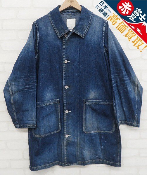 3J1820/visvim GREASE MONKEY COAT DRY DENIM 0119105006008 デニムコート