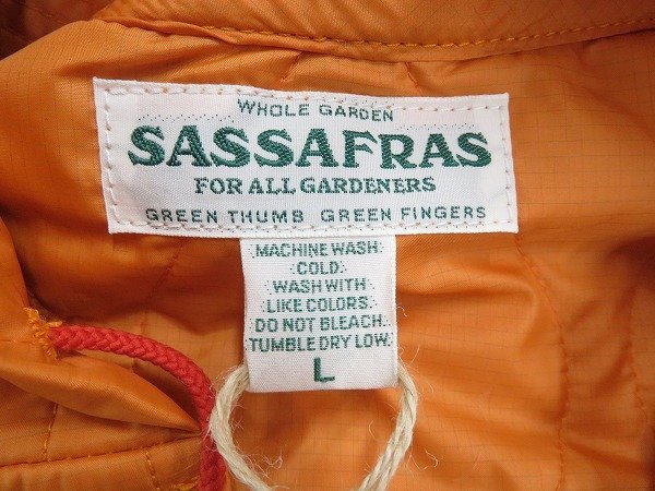 7T1349/未使用品 SASSAFRAS Gardener Bud Breaker Polyester Quilting SF-211847 ササフラス ガーデナーバドブレーカ_画像4