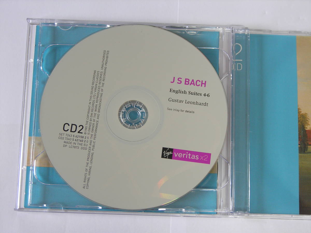 輸入盤ＣＤ バッハ イギリス組曲全曲 レオンハルトの画像7