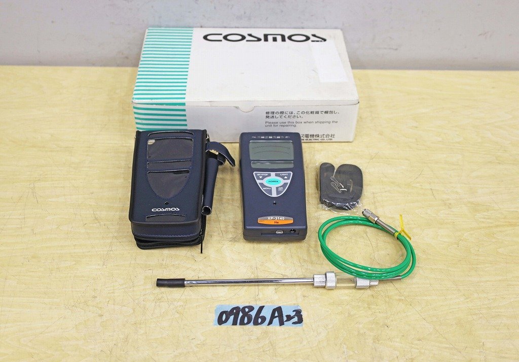 セットアップ 新コスモス電機 COSMOS 未使用? 0986A23 携帯用ガス検知器 CO2 高濃度ガス検知器 XP-3140 環境測定器