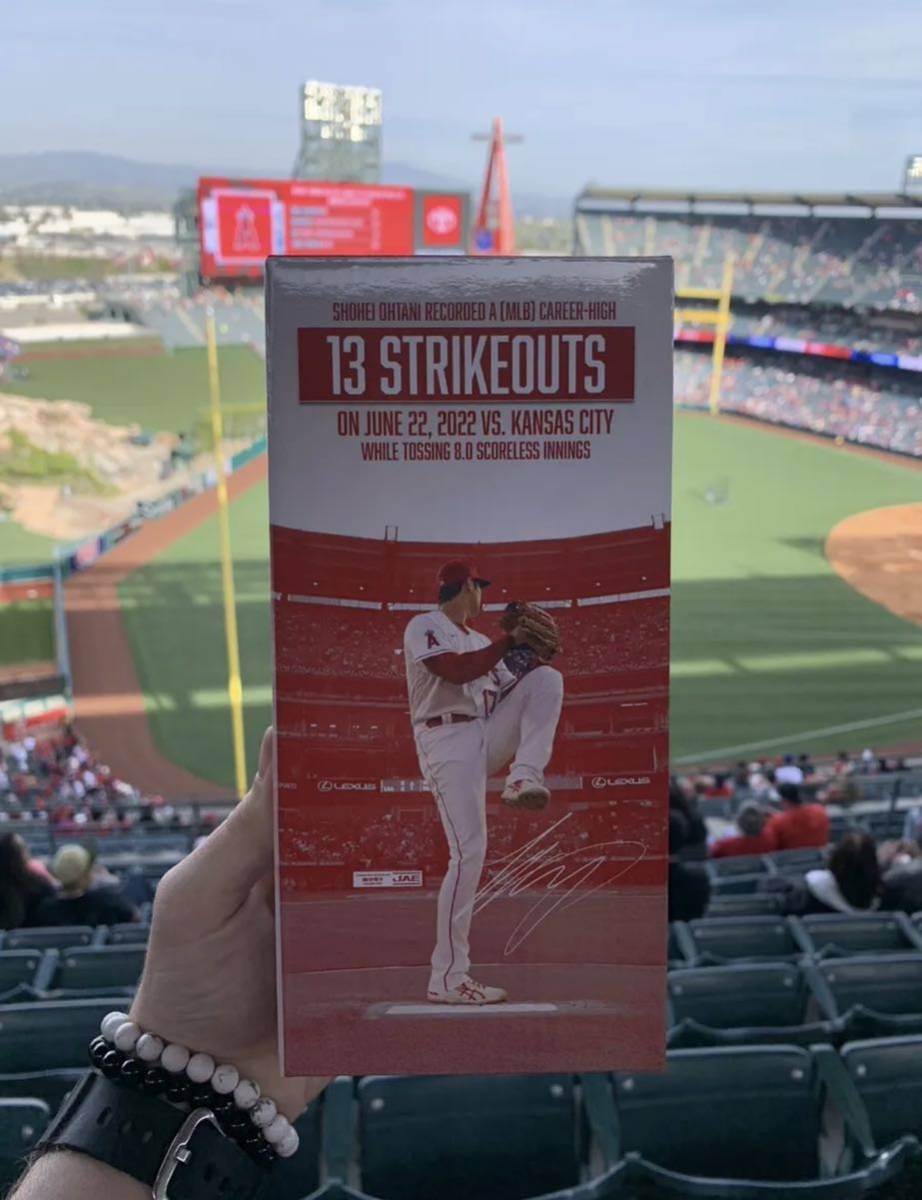 気質アップ 大谷翔平 MLB エンゼルス 自己最多13奪三振 ボブルヘッド