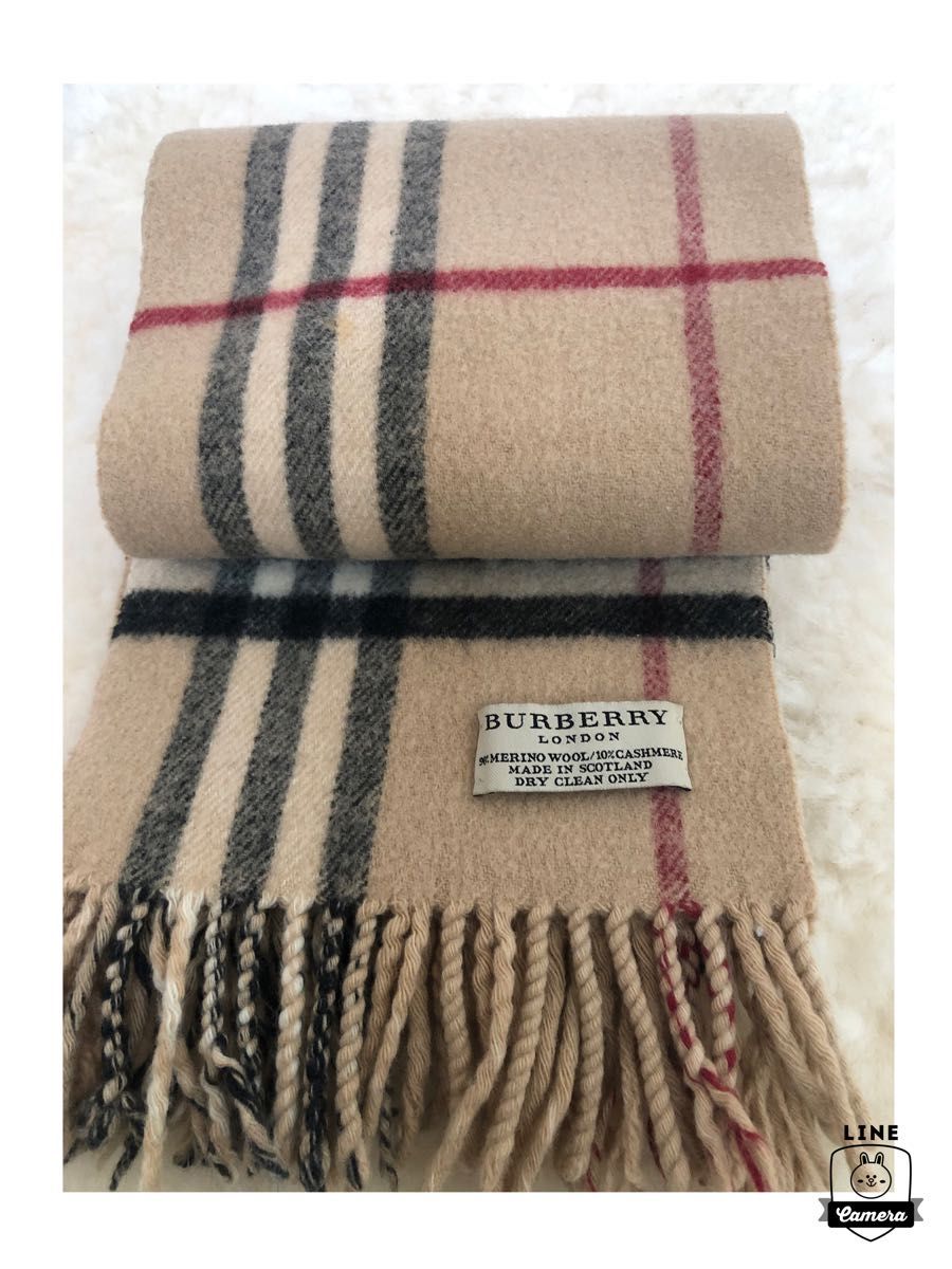 美品』Burberry London マフラー カシミヤとウール - マフラー 美品』Burberry London マフラー カシミヤとウール - マフラー