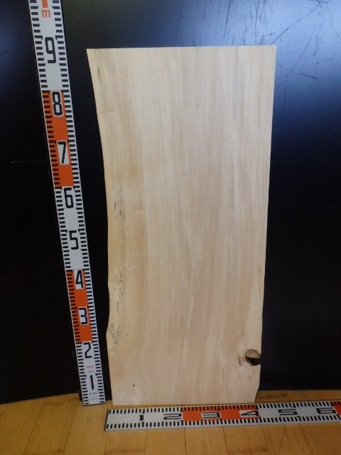 e3041226 ポプラ●約87.5cm×36.5cm～39.7cm×1.6cm☆無垢板１枚板 木材 板 DIY 板材 天板 棚板 テーブル 看板 花台など種類豊富！_画像8