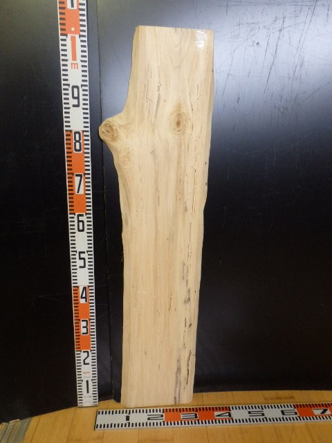 e3041240 ポプラ●約101.8cm×27cm×2cm ☆無垢板１枚板 木材 板 DIY 板材 天板 棚板 テーブル 看板 花台など種類豊富！_画像1