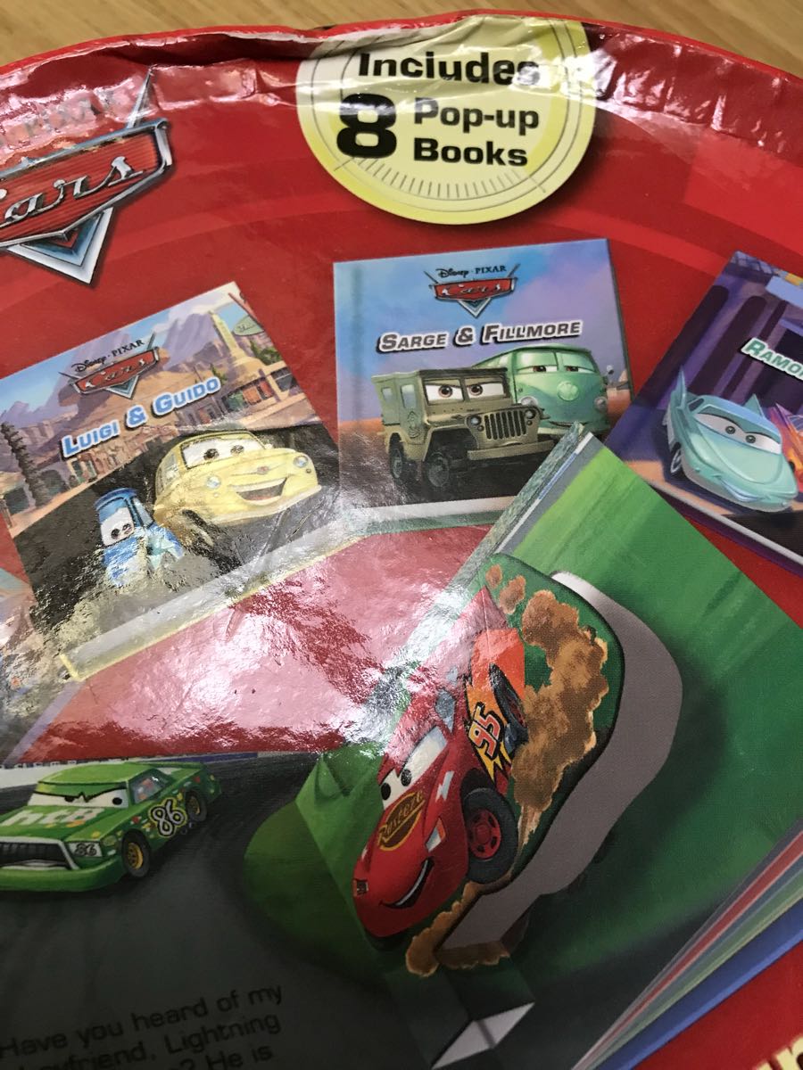  Disney The Cars Mini английский язык книга с картинками 8 шт. 