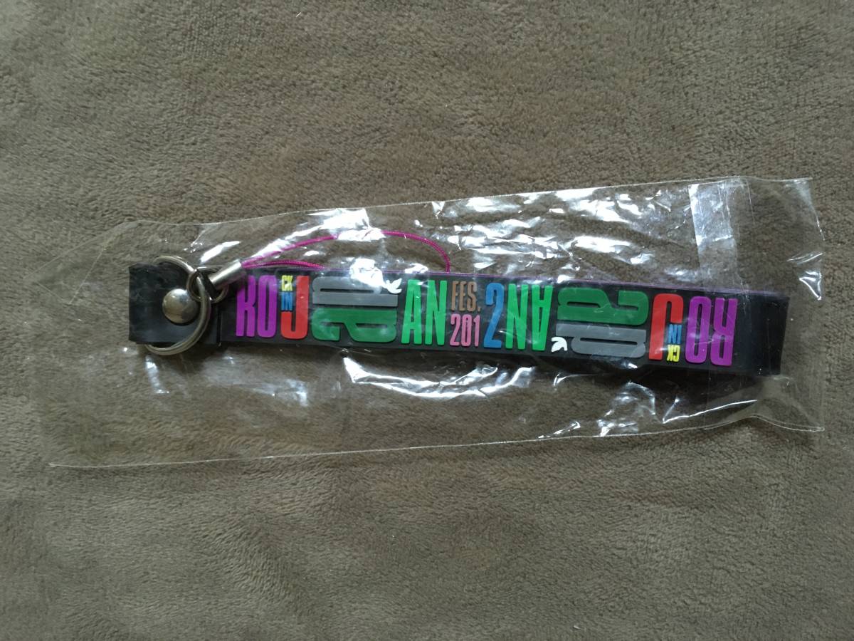 [ free shipping!!* rare unused goods!]*ROCK IN JAPAN FES.2012* strap *rockin\'on presents*