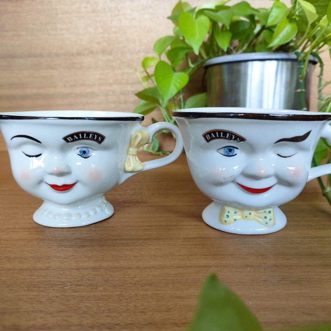 限定品◇ベイリーズ フェイス カップ 陶磁器 陶器 コーヒーカップ 美品