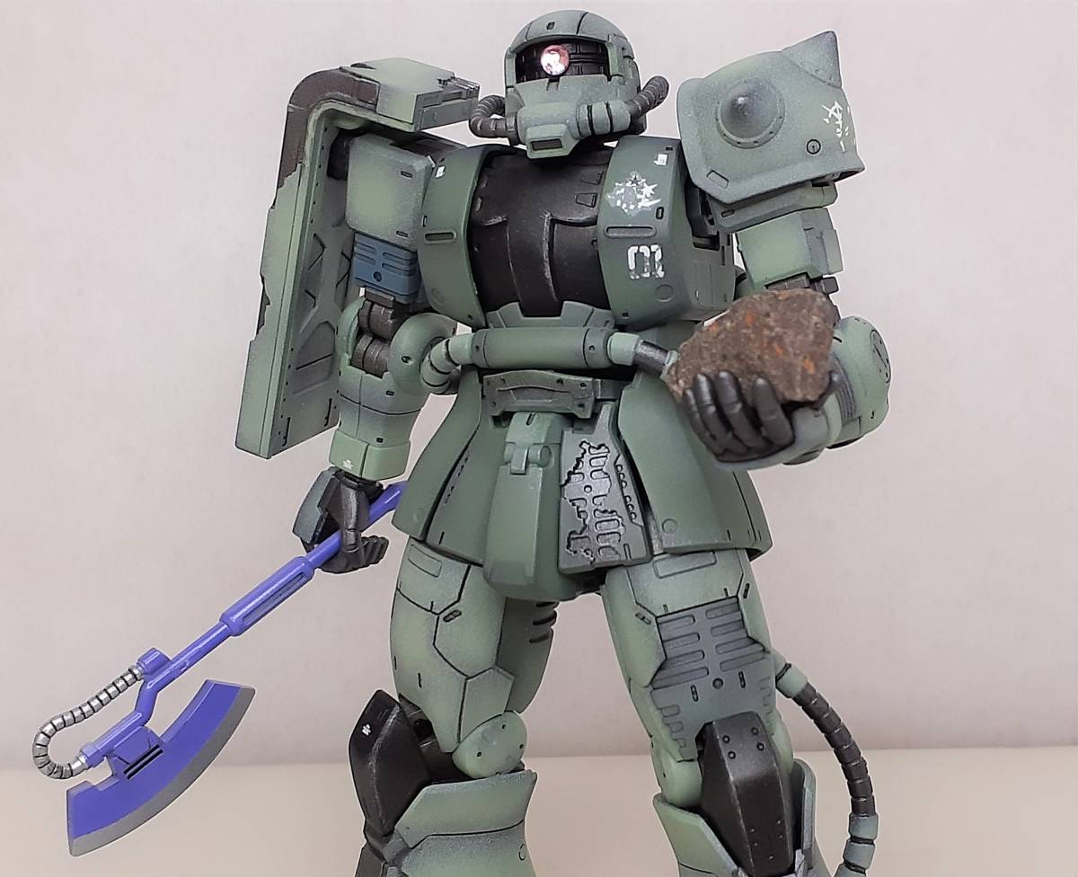 塗装済み完成品】HG 1/144 ククルス ドアン専用ザク ウェザリング仕様