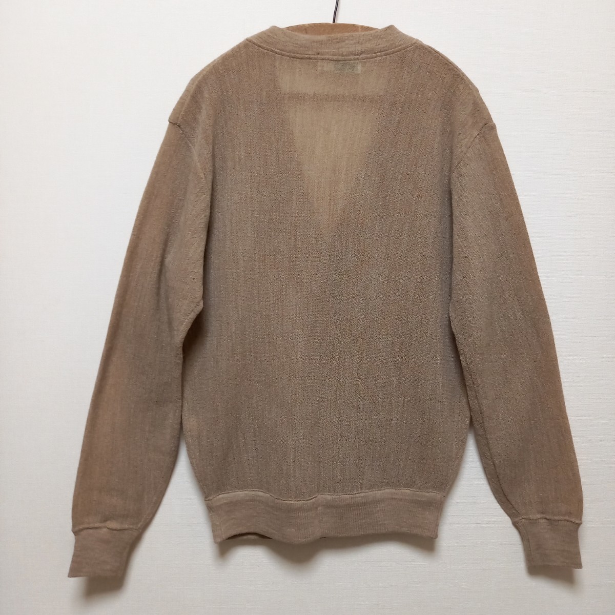 { неиспользуемый товар / новый товар }80s Munsingwear одежда альпака акрил жемчуг плетеный вязаный кардиган C80~90 мужской M Golf свитер 