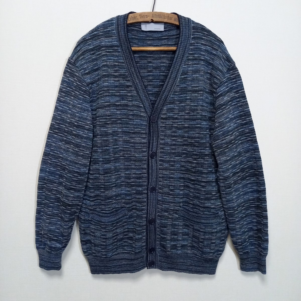 {... one put on / rare cold color } superior article made in Italy Missoni melino wool moheyafi Anne mart knitted cardigan men's M sweater MISSONI