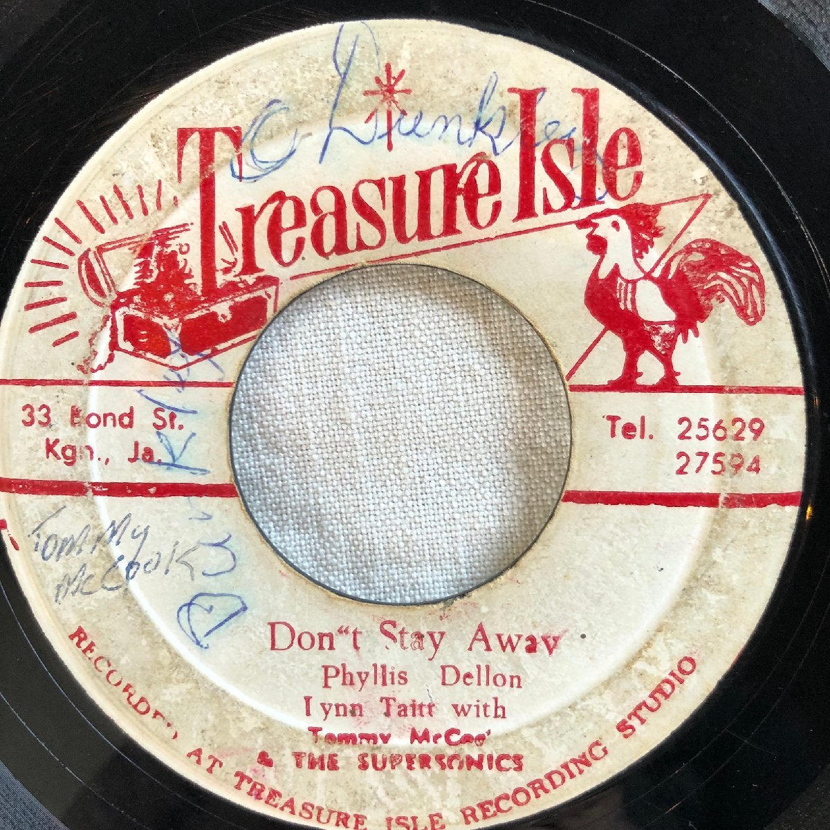 Phyllis Dillon Lynn Taitt With Tommy McCook & The Supersonics Upsetters / Don\'t Stay Away Lock Jaw 7inch Treasure Isle