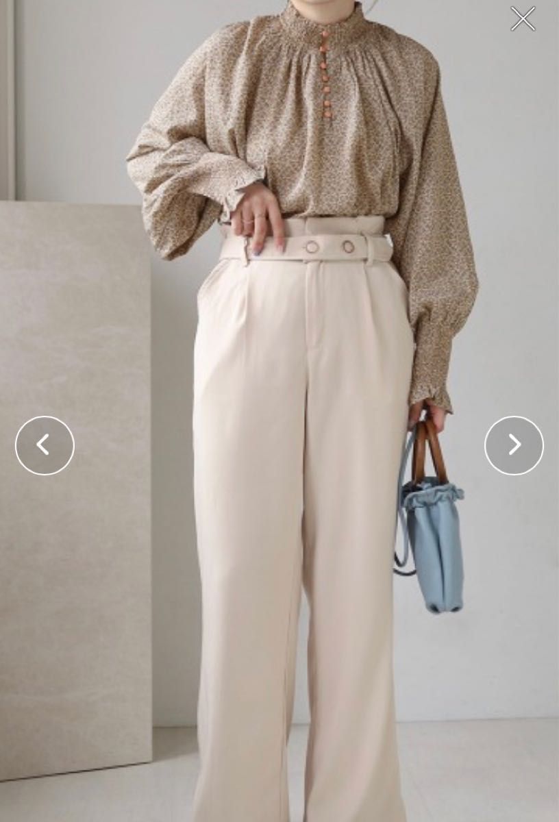 Bab 2way 花柄 シャーリングブラウス M|PayPayフリマ OLIVEdesOLIVE 花柄シャーリングブラウス 2way トップス
