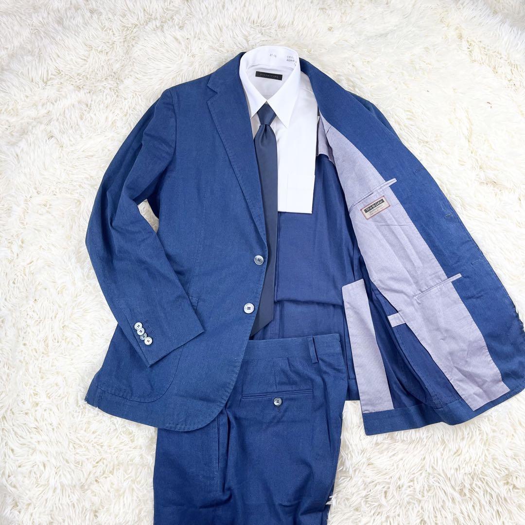 定価35万> stile latino スティレラティーノ DENIM デニム スーツ