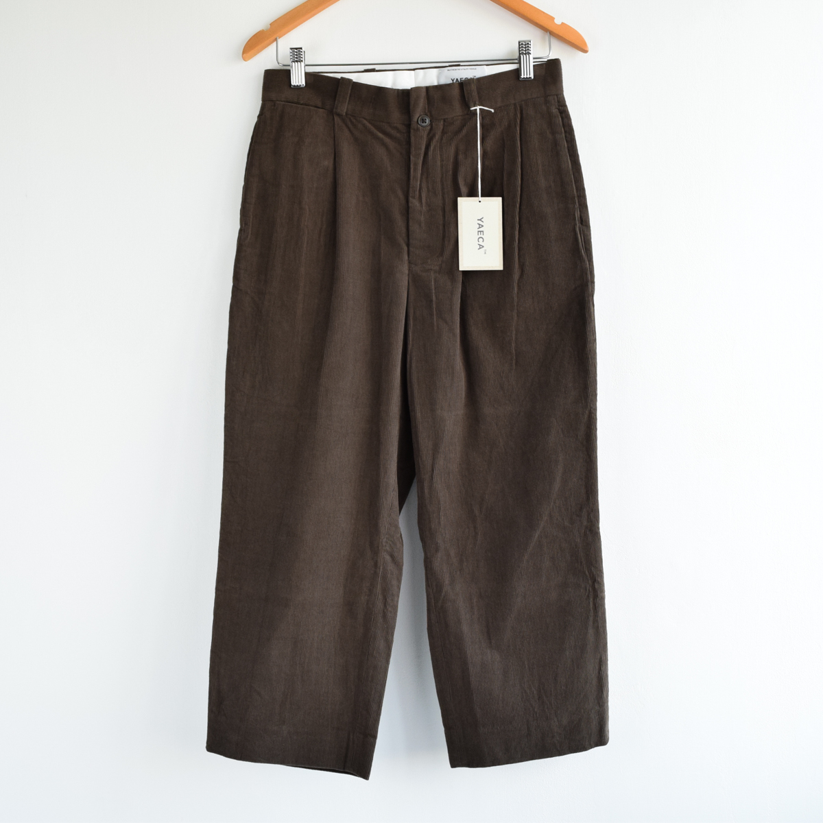 新品 YAECA ヤエカ 定価2万5300円 日本製 TUCK STRAIGHT CHINO タック